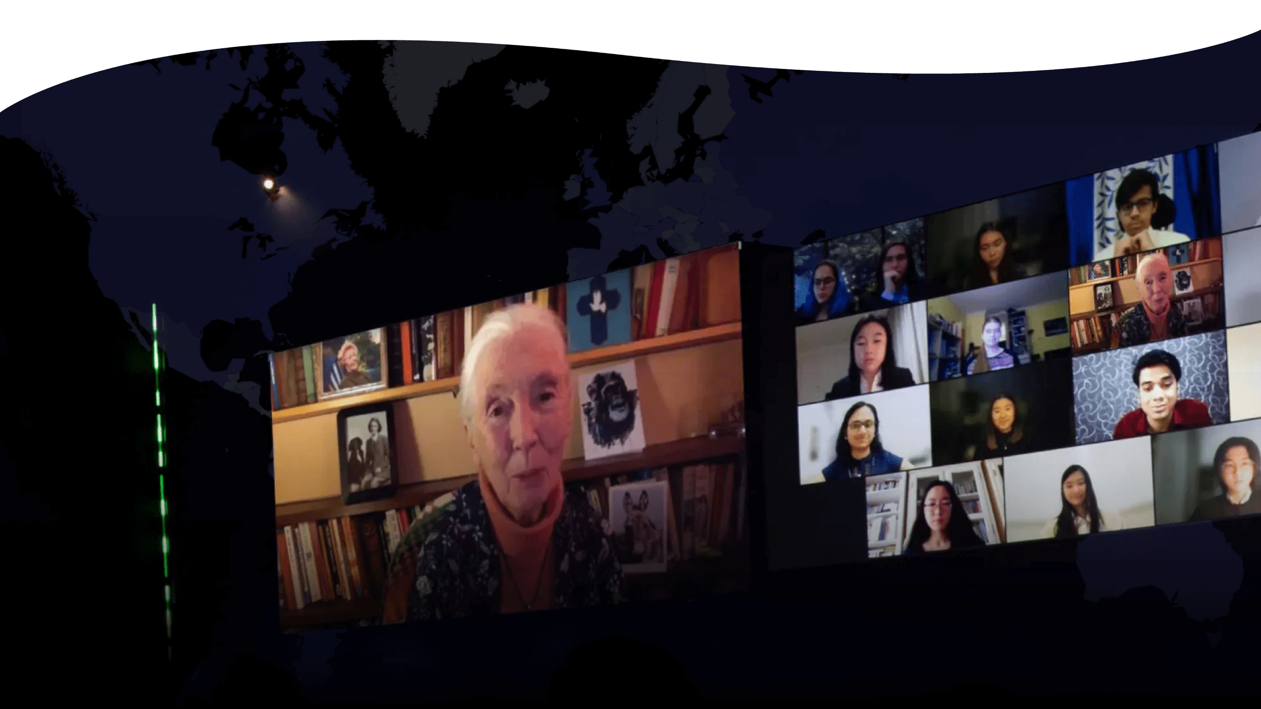 DBE Dr. Jane Goodall Glasgow'daki BM İklim Zirvesi'nde 2021 ClimateScience Olympiad'ı Ödül Töreni'nde konuşuyor.